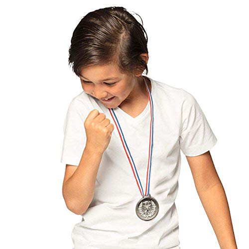 Boland 30841 - Set medailles, elk 6 cm, 3 podiummedailles met lint, goud, zilver, brons, trofee, overwinning, speelgoed… - Image 4