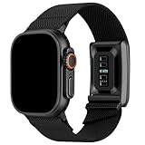 Hybrid Band for Whoop 5.0 & Apple Watch Combo Band - Stretchy Nylon Hybrid Strap for Whoop 5 & Apple watch 1/2/3/4/5/6/7/8/9/10, Breathable and Comfortable, Not compatible with WHOOP 4.0