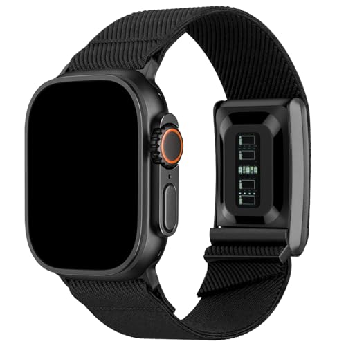 Hybrid Band for Whoop 5.0 & Apple Watch Combo Band - Stretchy Nylon Hybrid Strap for Whoop 5 & Apple watch 1/2/3/4/5/6/7/8/9/10, Breathable and Comfortable, Not compatible with WHOOP 4.0