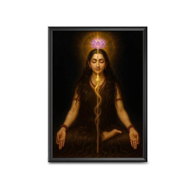 FRAME WALE BHAIYA Home Decor Frames - Akka Mahadevi Hindu Modern Art Picture Framed Painting for Office, Dining, Living, Prayer Room Decoration (8inchx12inch, Framing with Leminated Poster),FWBRELG477-image-40