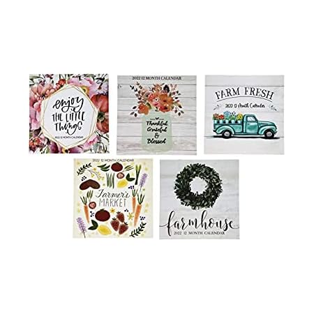 Uhg Calendar 2022 Amazon.com : Uhg 2022 Illustration Wall Calendars, 11X11 In. Set Of 5,  Bundled With Sticky Note Portfolio : Office Products