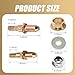 getfay 4 PCS Automotive Door Hinge Bushing Repair Kit, Repair Wear Retrofit Accessories, Replacement Parts 19299324 38453P 8902553, Compatible with Chevrolet Full Size GMC Trucks SUVs (Gold)