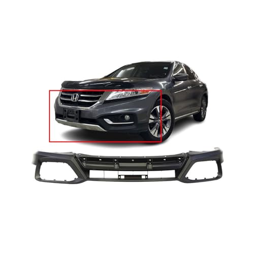 Image of Compatible with Honda Crosstour 2013-2015 Front Lower Bumper Cover | Primed, Hatchback, Ready to Paint, OEM 04712TP6A90, HO1015109