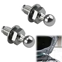 2 Stück M8 Kugelzapfen,Kugelbolzen,Verstärkte Kugelzapfen für Gasdruckfedern, Edelstahl-Kugelbolzen M8, 10mm Kugelkopf, für Heckklappen und Motorhauben in Auto und Schiffsbau