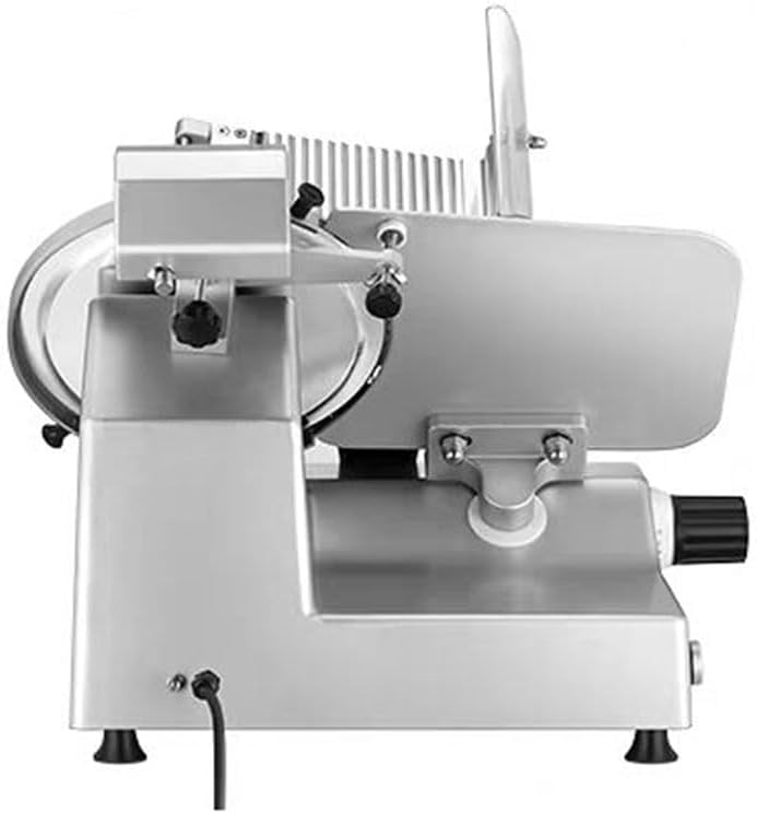Kitchen Beef Roll Cutting Machine 0-10mm Thickness Adjustable Commercial Stainless Steel Lamb Slicer Aluminum Magnesium Alloy Suitable for Hotpot, Barbecue