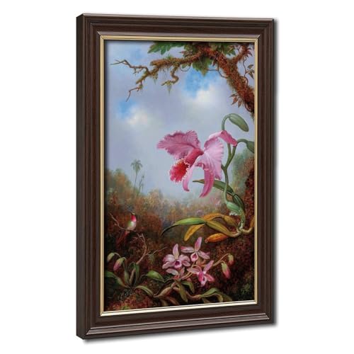 Toile colibri et orchidées Martin Johnson Heade tableau décoration murale salon