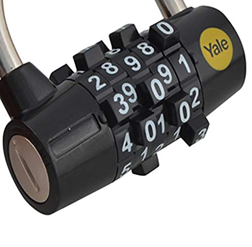 Yale Locks YALY16048 48 mm Steel Five Dial Combination Padlock
