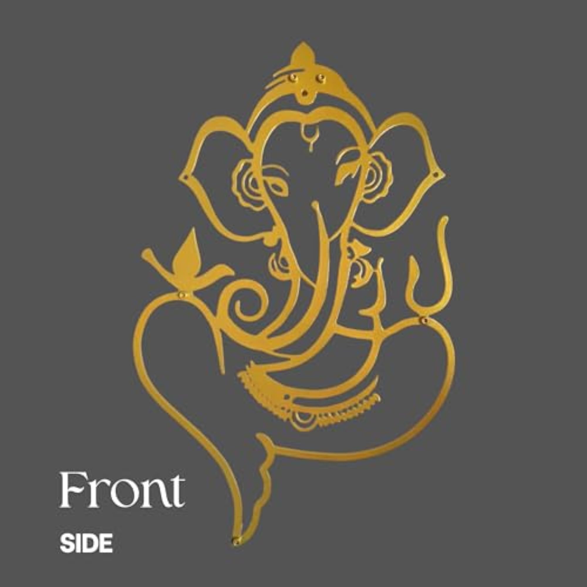 Wall Art Metal Ganesha Sculpture Hanging