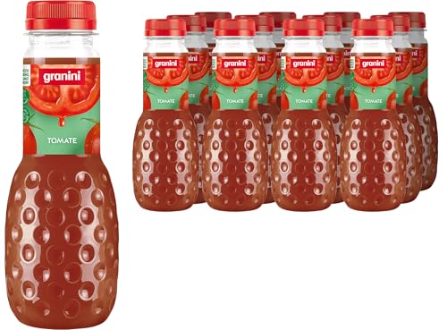 Granini - Zumo de Tomate 100% Sin azúcares añadidos Pack 12 x 330 ml