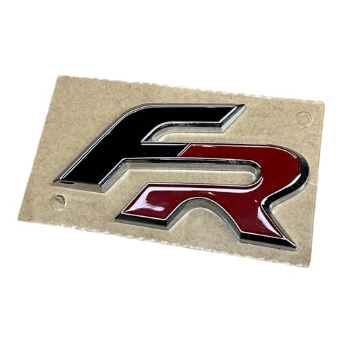 Emblema original de Seat FR para portón trasero, diseño de Fórmula Racing Tuning