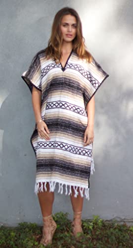 Del Mex Classic Mexican Blanket Poncho3