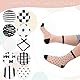 Utensilsto 10 Paar Transparente Socken Damen,Schwarz Nylon Socken,Dünne Feinstrümpfe,Ultradünne Netzstoff Knöchelsocken für Damen Mädchen