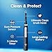 Oral-B iO Deep Clean Rechargeable Electric Powered Toothbrush, Icy Blue with iO Series 3 Limited, 2 Brush Heads and Travel Case - Pressure Sensor to Protect Gums - 3 Cleaning Settings - 2 Minute Timer