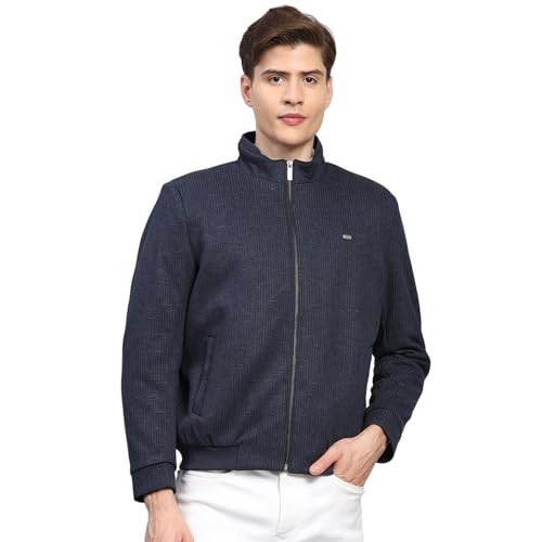 Image of Monte Carlo Mens Regular Fit Printed Mock Collar Zipper Full Sleeves Winter Jacket| Warm Coat for Men | Stylish Zipper Jacket (Pack Of 1)