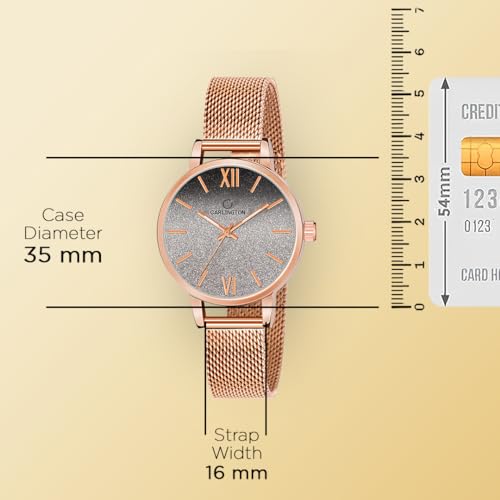 Image of Carlington Analog Watches for Women with mesh Strap - CT 2018
