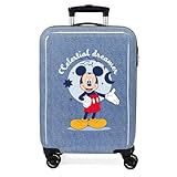 Joumma Disney Mickey & Minnie Maleta de Cabina Azul 38x55x20 cms Rígido 2 kgs Cierre de combinación Lateral ABS 2 kgs 34L Equipaje de Mano
