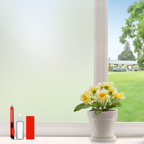 Película para ventana con privacidad Frosted 35.4 x 78.7 in miniatura 1