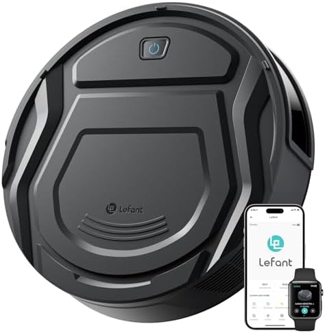 Lefant M210P Robot Vacuum Cleaner Black - PreciSense Obstacle Avo...
