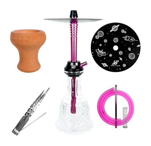 Manguera Cachimba Rosa Marca HELIUM BOWL