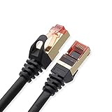 Adecuado para redes Gigabit de 10 / 100 / 1000 MBit | para conectar PC, computadora, portátil, consola de juegos, módem DSL, interruptor, router, enchufes de red o paneles de conexión, Patchfield, Powerlan, dispositivos NAS, impresoras de red dentro de redes de 10/100/1000 Mbit
