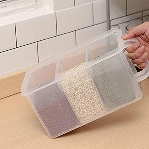 Bento Box 3 in 1 Plastic Fresh-Keeping Storage Box,Can be Stacked, Effectively Saving Storage Space