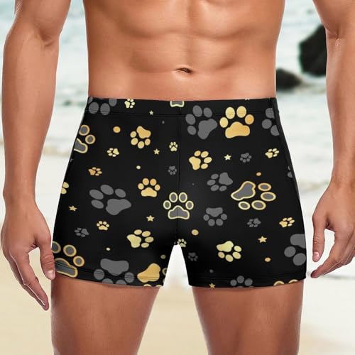 Trunks de bain à motif patte dorée idéal pour vos vacances - 5