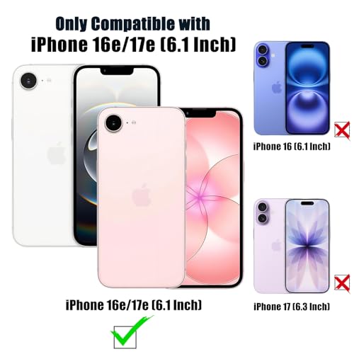 Coque rigide iPhone 16e mignonne antichoc à motif fleurs pastel