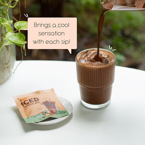Image of Tiggle Assorted Iced Chocolate Mix - Summer Special (4 Sachets Each) | Smooth & Chocolatey | 55% Dark, Mocha & Mint | Cold Chocolate Powder for Milkshakes | Ready in 10 Seconds | No Refined Sugar | Best Served Cold