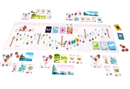 Image of Tickles Tokaido Exploration and Travel Adventure Strategy Board Game Set | Family Journey Game for Teens and Adults (Ages: 8+ Years, Players: 2-5)