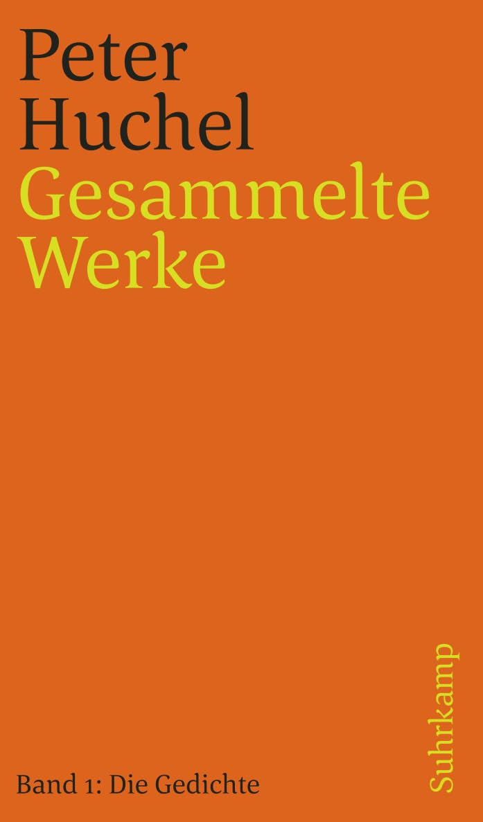 Suhrkamp Verlag Gesammelte Werke In Zwei Bänden: Band I: Die Gedichte