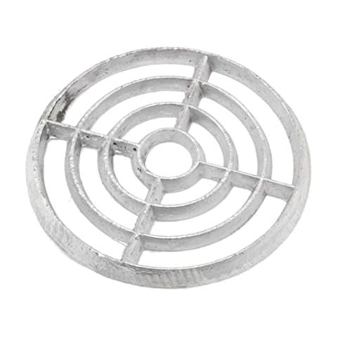 Cast Alloy Round Drain Grate Gully Grid Cover - 7" 176mm x 10mm Cover