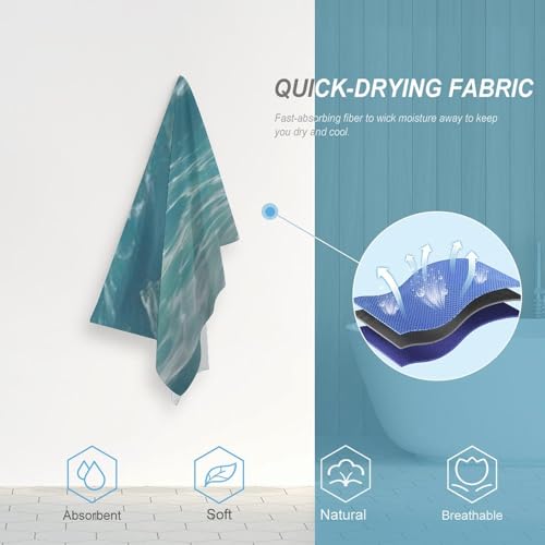 Serviette douce et légère pour camping et activités de plein air - 5