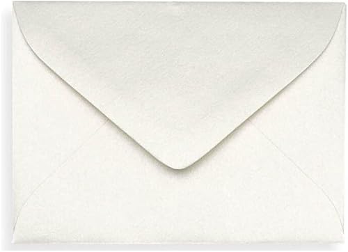 LUXPaper #17 Mini sobres 2 1116 pulgadas x 3 1116 pulgadas Cuarzo metálico Texto de 80 libras 50 unidades