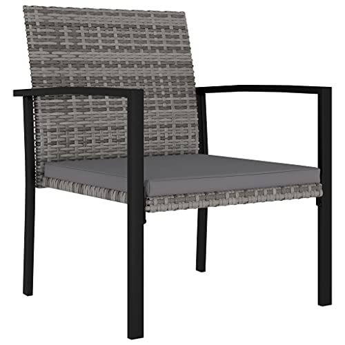 Yuhi-Hqyd 5 Piece Patio Dining Set,Afternoon Tea Suit,Conversation Furniture,Balcony Bar,Perfect For Patio, Garden, Porch,Family Room,Sitting Area,Poly Rattan Gray #TOP6