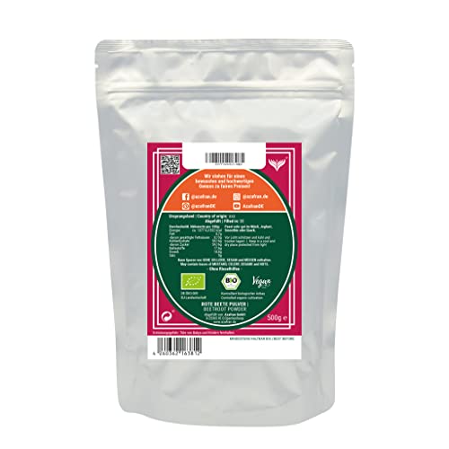 BIO Rote Beete Pulver von Azafran – 500g getrocknet und gemahlen