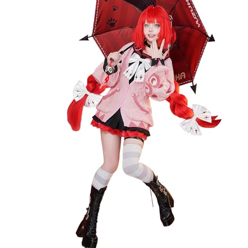 Wecos Ukinami Yuzuha Cosplay ZZZ Women Costumes Game Cosplay Full Set Zenless Zone Zero Yuzuha Outfit for Halloween Party (M)