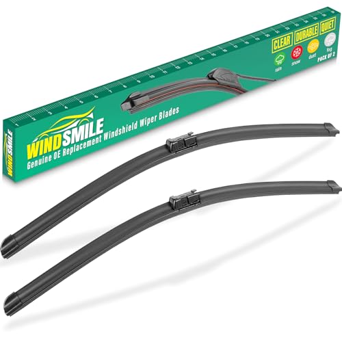24" 21" Windshield Wiper Blades Replacement for Buick Enclave Chevy Malibu GMC Acadia Saturn Aura Outlook VW Tiguan Land Rover Range Rover Evoque Original Factory Quality Front Wipers Set (Pack of 2) by WINDSMILE - Used condition - US$10.07