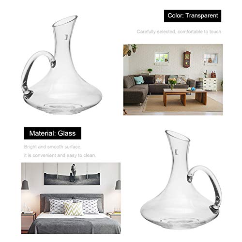 Yardwe Garrafa de Vinho Garrafa De Vidro Bebida Jarro Garrafa de Cristal de Vinho Acessórios de Vinh