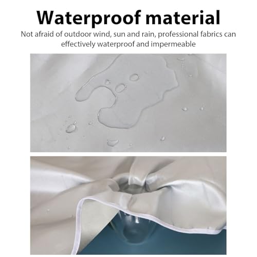 Miniatura 9 de Funda Para Aire Acondicionado Exterior, Cubierta De Aire Acondicionado Para Exteriores A Prueba De Polvo, Cubierta Protectora De Airs Acondicionados Para Exteriores A Prueba De Lluvia