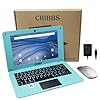 CHIBBS Computadora portátil – Computadora portátil para niños de 10.1 pulgadas alimentado por Android 12.0 – Procesador de cuatro núcleos – 2+64 GB ROM – Cámara – Bluetooth- 2* USB – WiFi- Azul