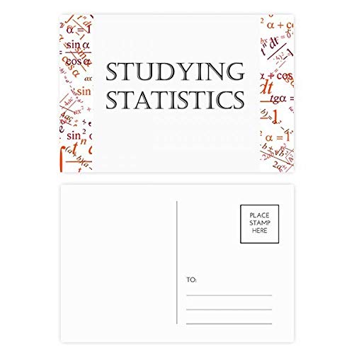 Cartes postales merci avec formule d'étude et statistiques, idée cadeau pour enseignants