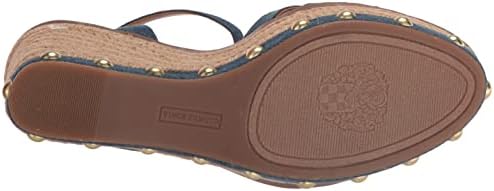 Vince Camuto Women's Poula Embellished Wedge Sandal, Indigo Wash, 7.5 | Image 3