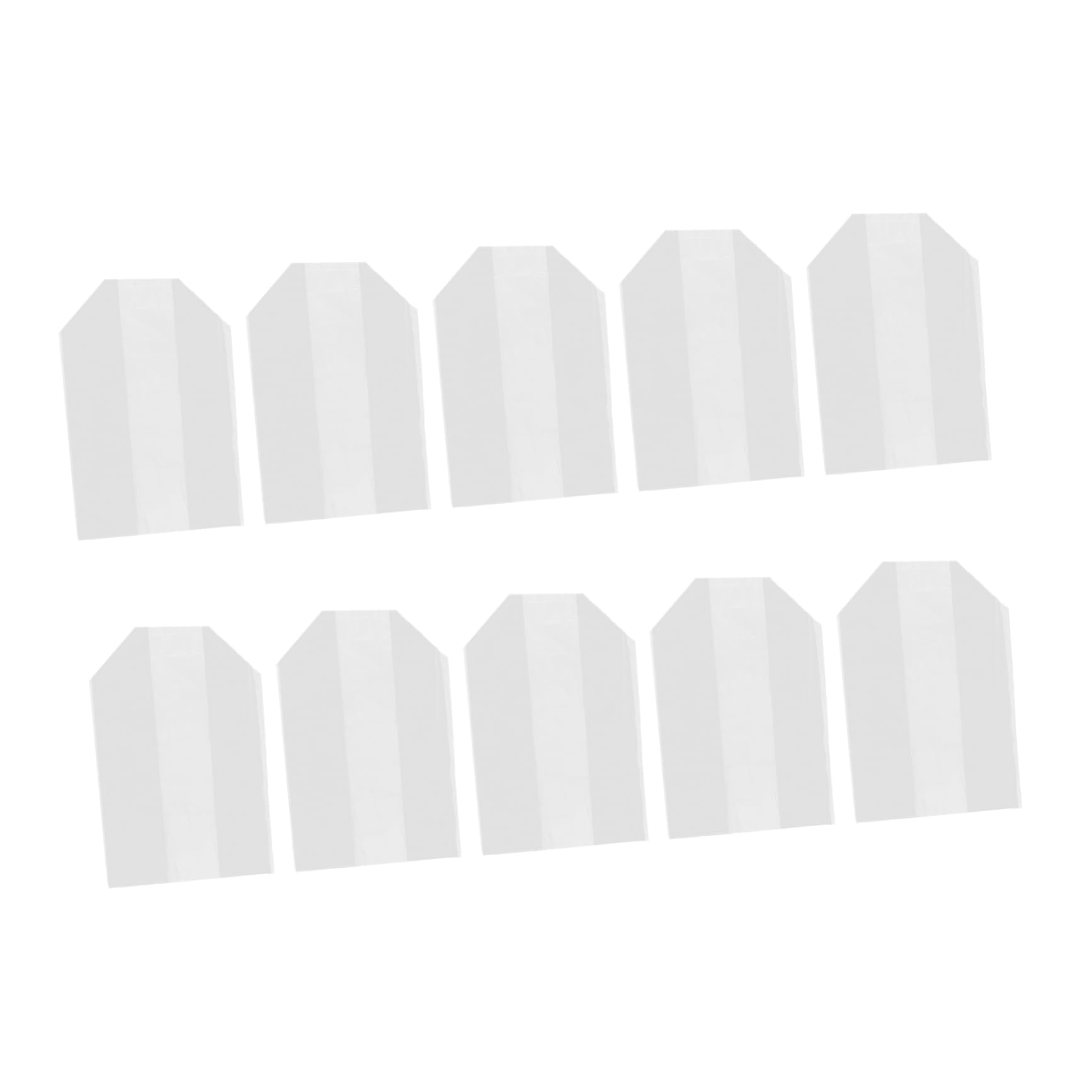 Veemoon 10pcs Large Plastic Storage Bags - 4-sided Clear Pe Flat Bags - Transparent Clothing Organizer for Clothes Wardrobe Luggage Seasonal Storage