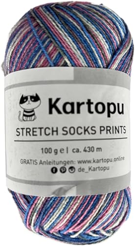 Sockenwolle Stretch – Sommersockenwolle -viele Farben zur Auswahl -Sockengarn auch für Wollallergiker- Tierhaarfreies Strumpfgarn-100gr Knaul 430m Lauflänge- Ökotexzertifiziert (6)