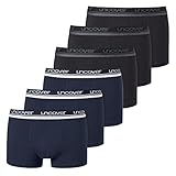 Uncover by Schiesser - Retro Shorts/Pant - 6er Pack (XXL Schwarz/Blau)