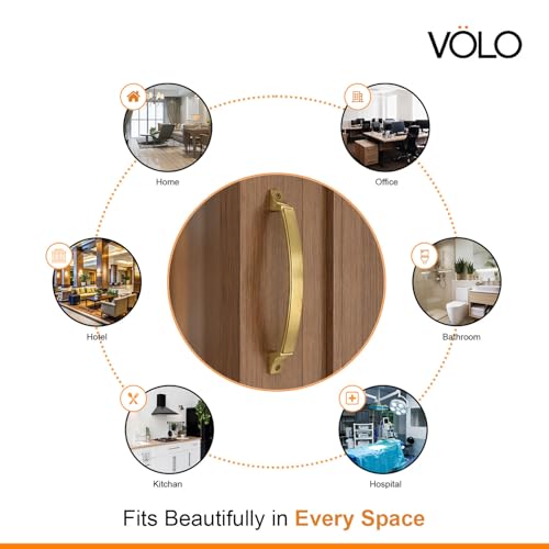 Image of VOLO Antique Finish Door and Window Handle for Home, Kitchen, and Office Doors - Cabinet and Window Handle (Model: R-137) (4, 160MM (8 Inch))