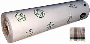 Food Grade Baking & Cooking Butter Paper ROLL (500 Gram) with Roti Wrapping Cloth 1 pcs_Pack of 1