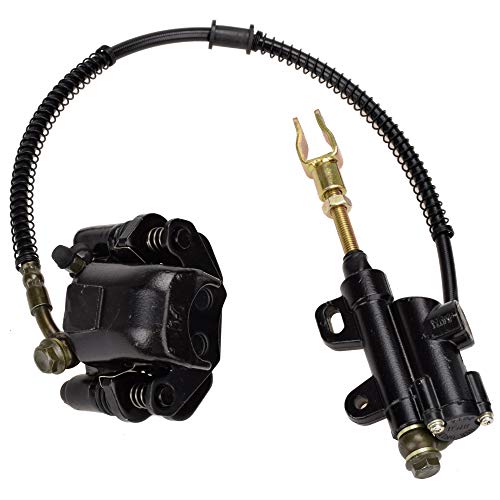 Image of HIAORS Rear Disc Brake Master Cylinder Caliper Assembly for Tao tao Coolster 125cc 110cc Chinese ATV 4-Stroke 90cc 70cc 50cc Kazuma Baja SunL NST Roketa Loncin Lifan Vitacci Quad 4 Wheeler Parts