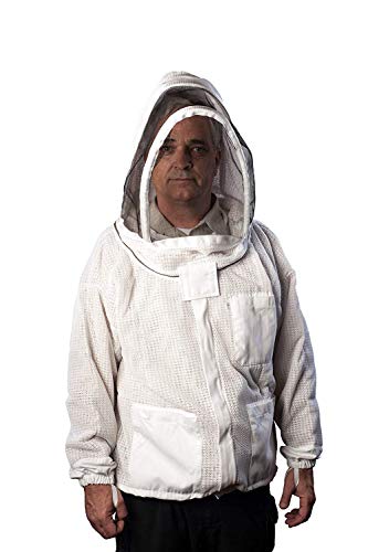 Forest Beekeeping Jacket - Ventilated Jacket With Fencing Veil Hood, Premium Beekeeping Jacket Ykk Brass Zippers, Professional, Commercial, And Beginner Beekeeper Jacket (Medium) #TOP15