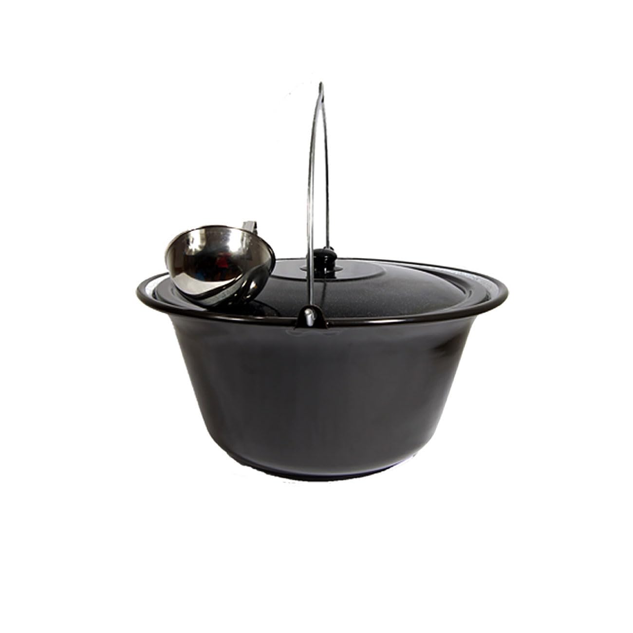Set Gulaschkessel Gulaschtopf Hordentopf 14 L Emaille + Deckel + Gratis Schöpfkelle